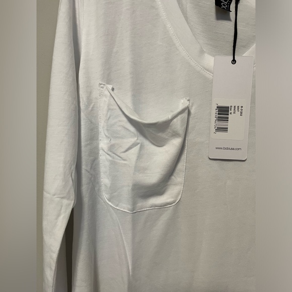 NWT Bobi Los Angeles Long sleeve V-neck pocket tee. Size Medium & Small avail. - Picture 5 of 11